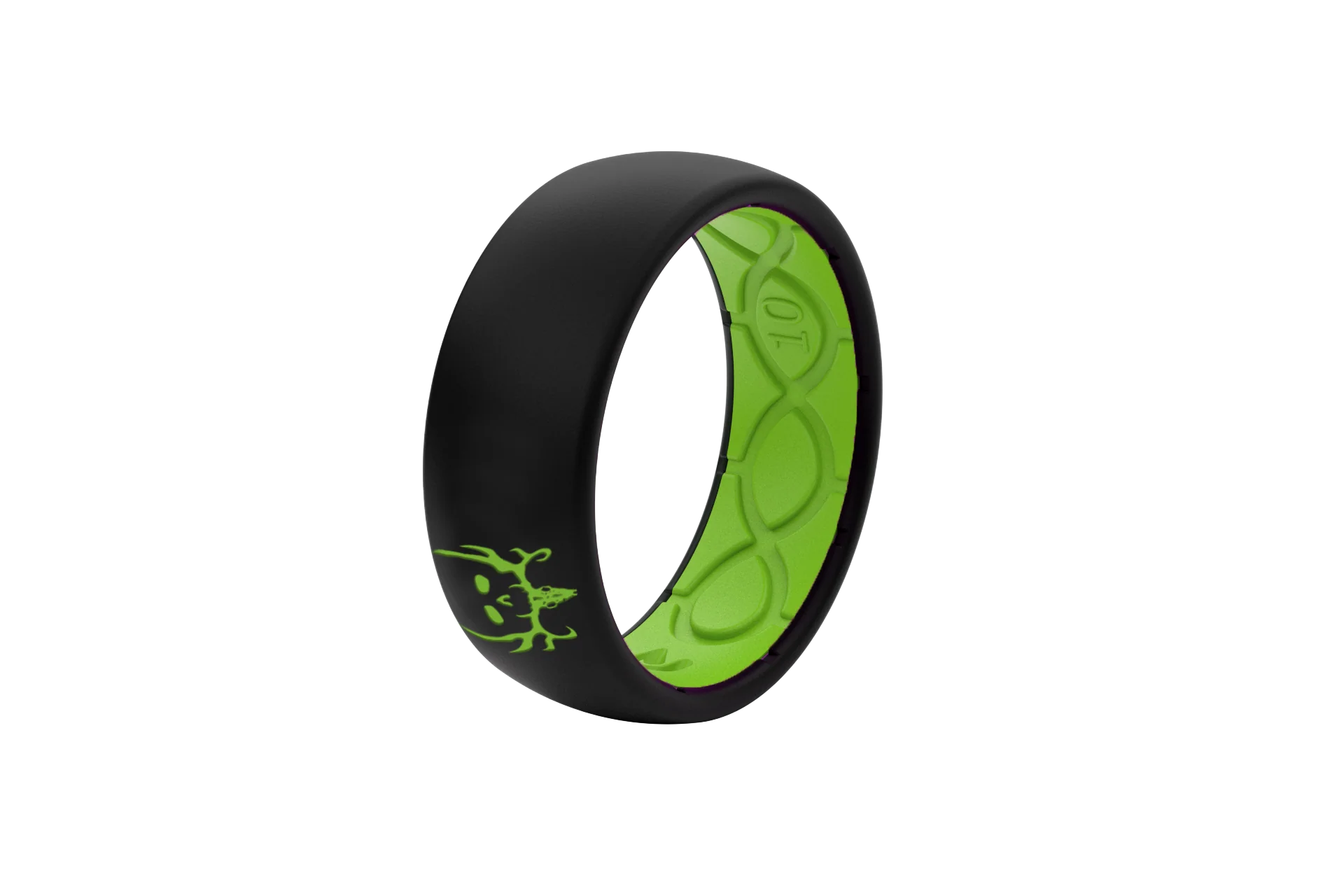 Bone Collector Black & Green Ring - Image 2