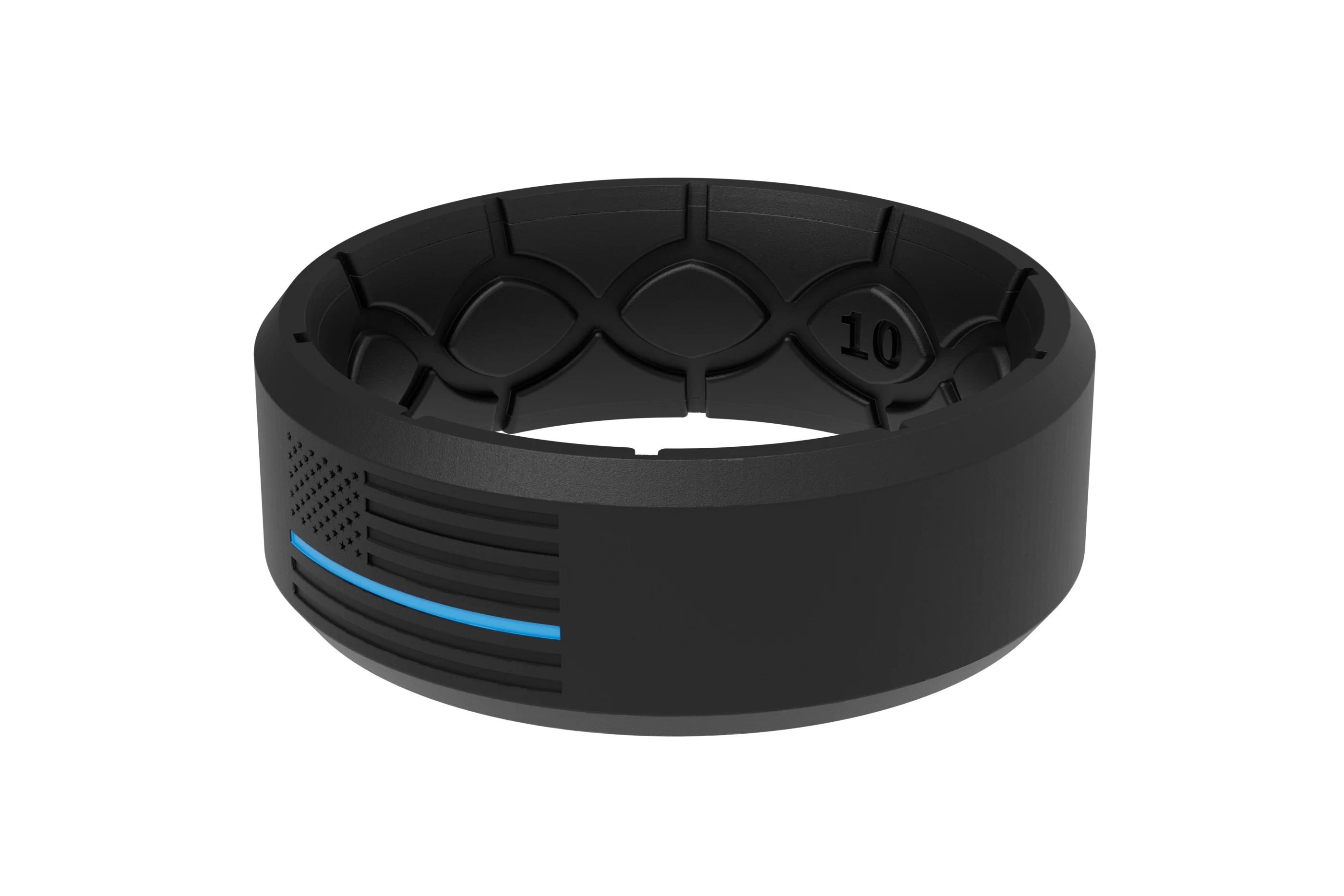 Edge Hero - Protector Black/Blue Line Ring - Image 3