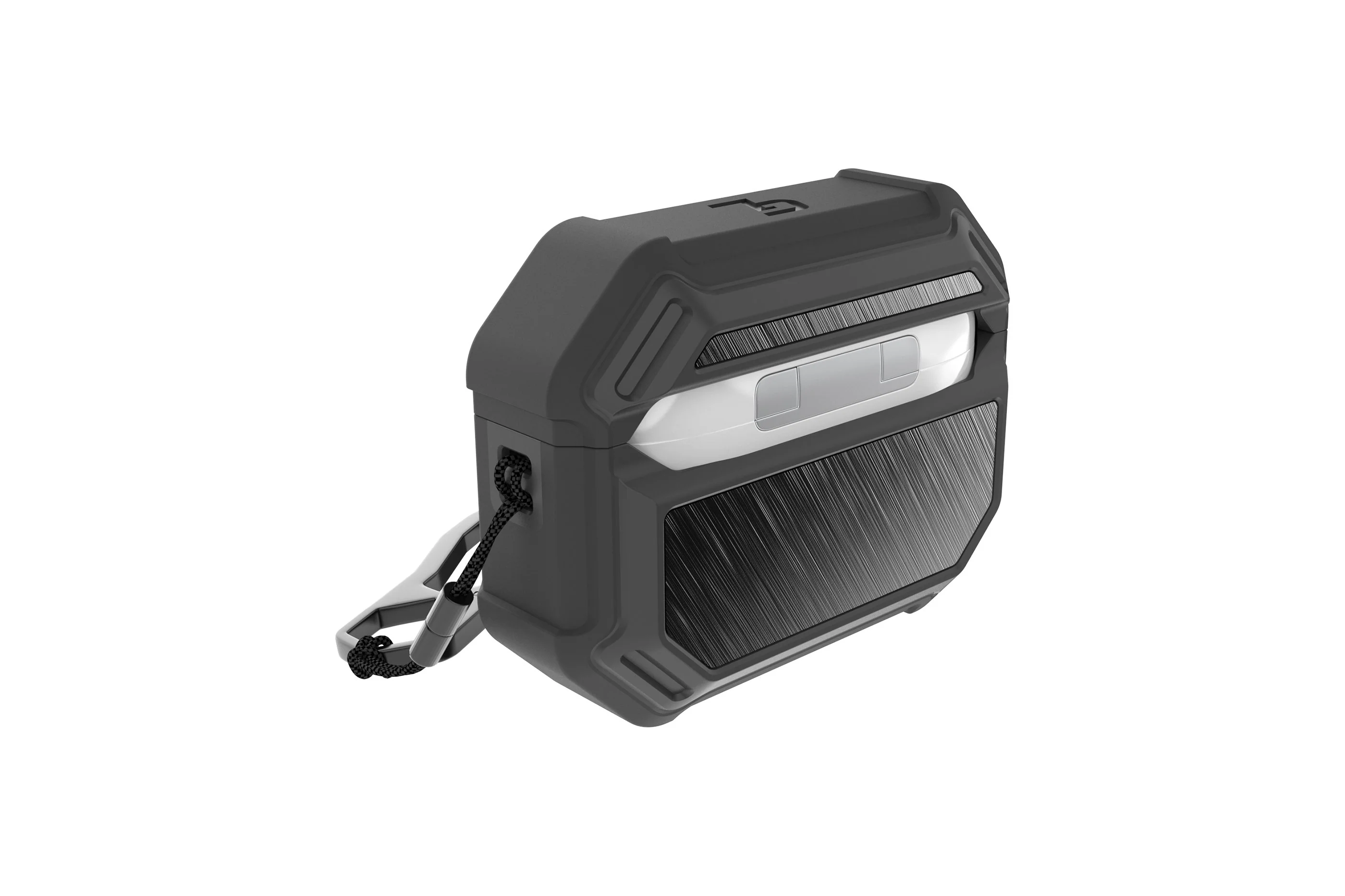 Groove Case Gun Metal/Black Aluminum for AirPods Pro - Image 3