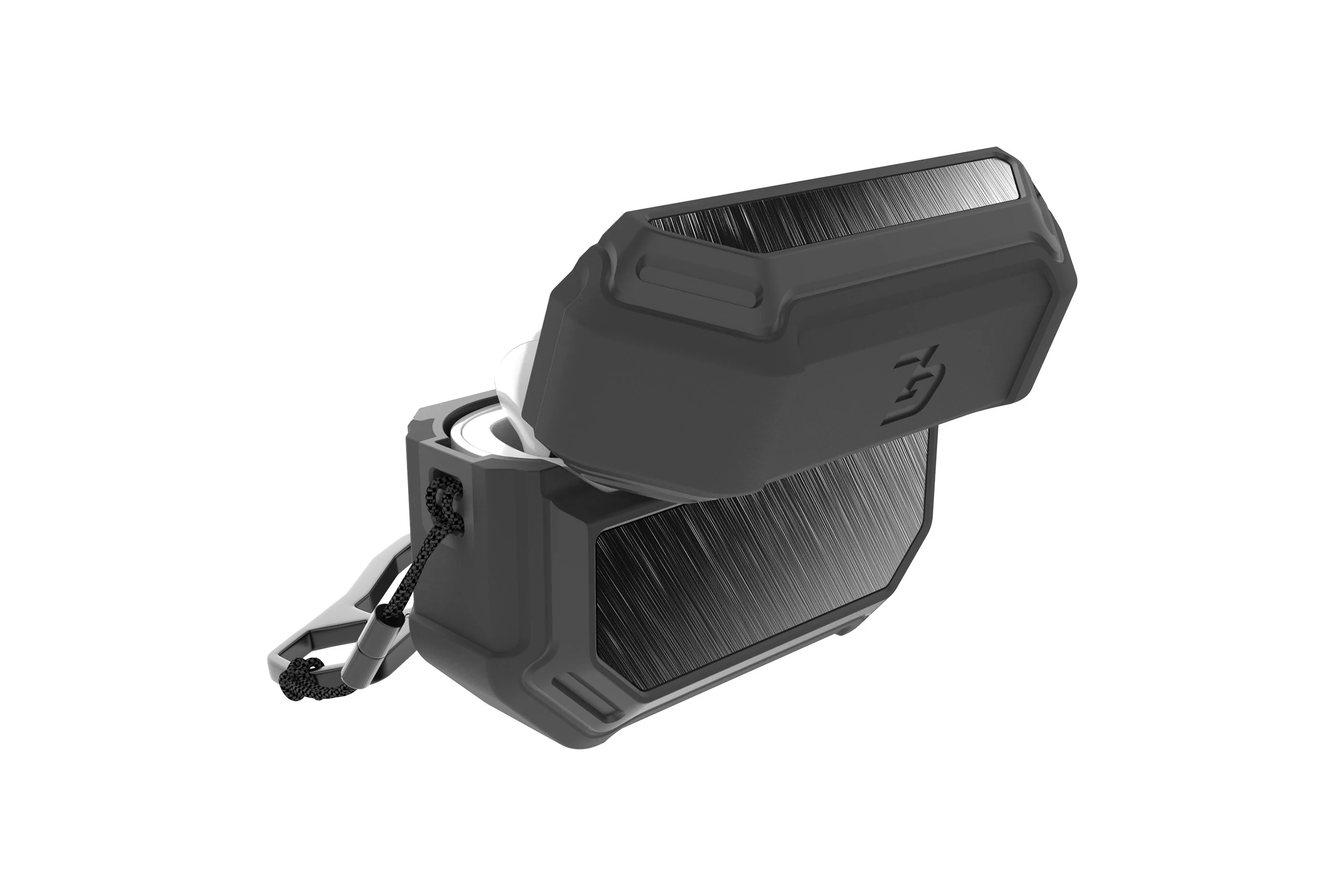 Groove Case Gun Metal/Black Aluminum for AirPods Pro - Image 4