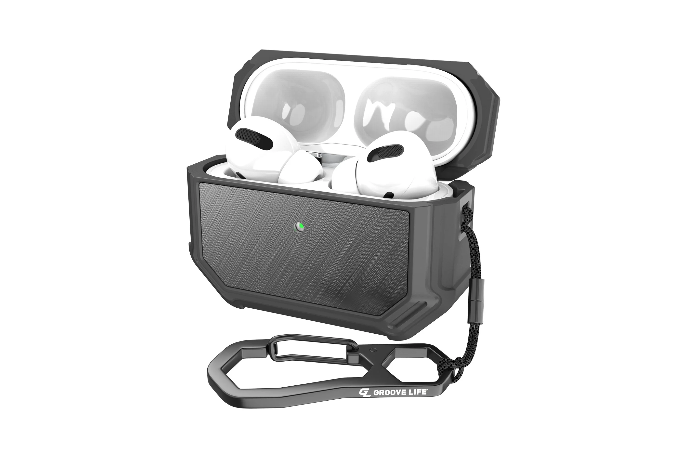 Groove Case Gun Metal/Gun Metal Aluminum for AirPods Pro - Image 2