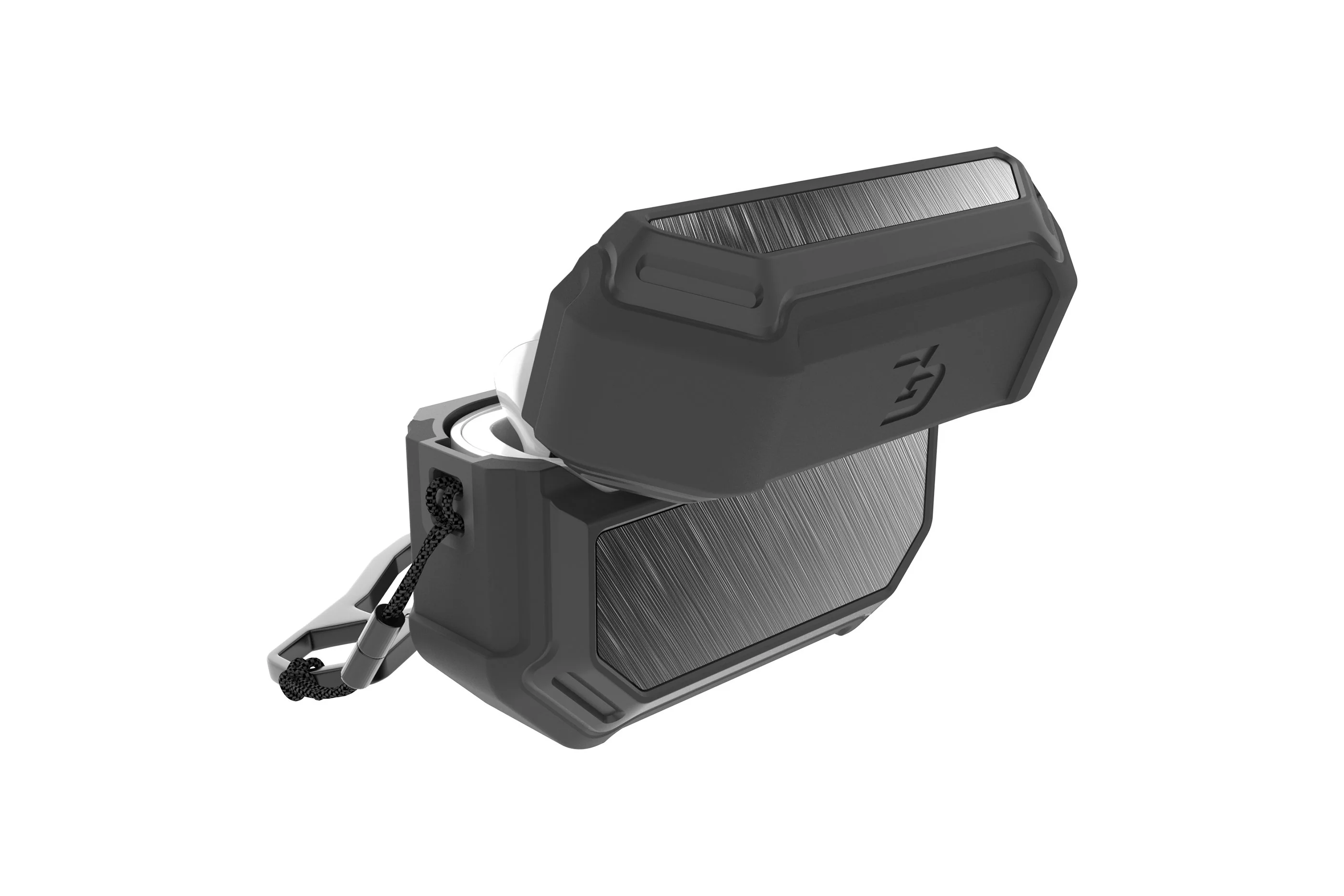 Groove Case Gun Metal/Gun Metal Aluminum for AirPods Pro - Image 4
