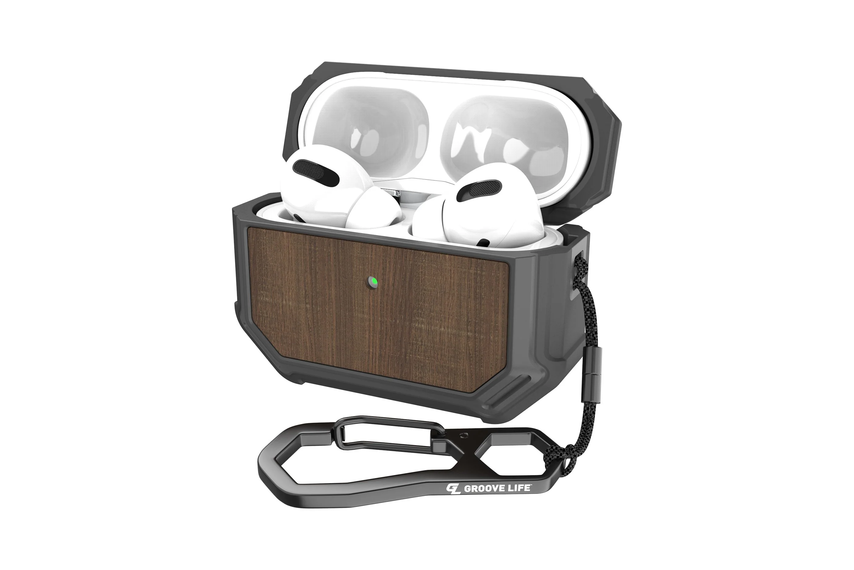 Groove Case Gun Metal/Walnut for AirPods Pro - Image 2