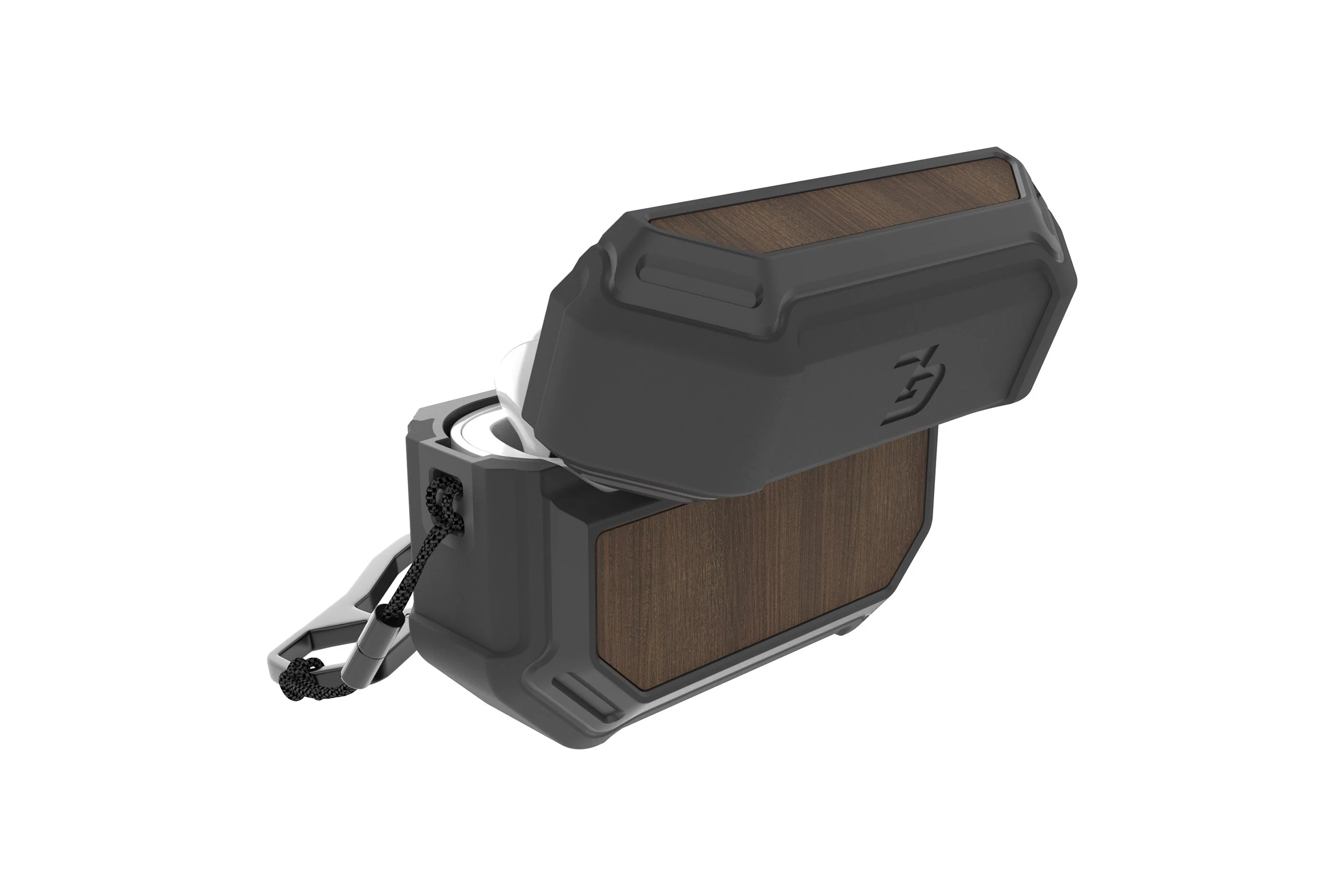 Groove Case Gun Metal/Walnut for AirPods Pro - Image 4