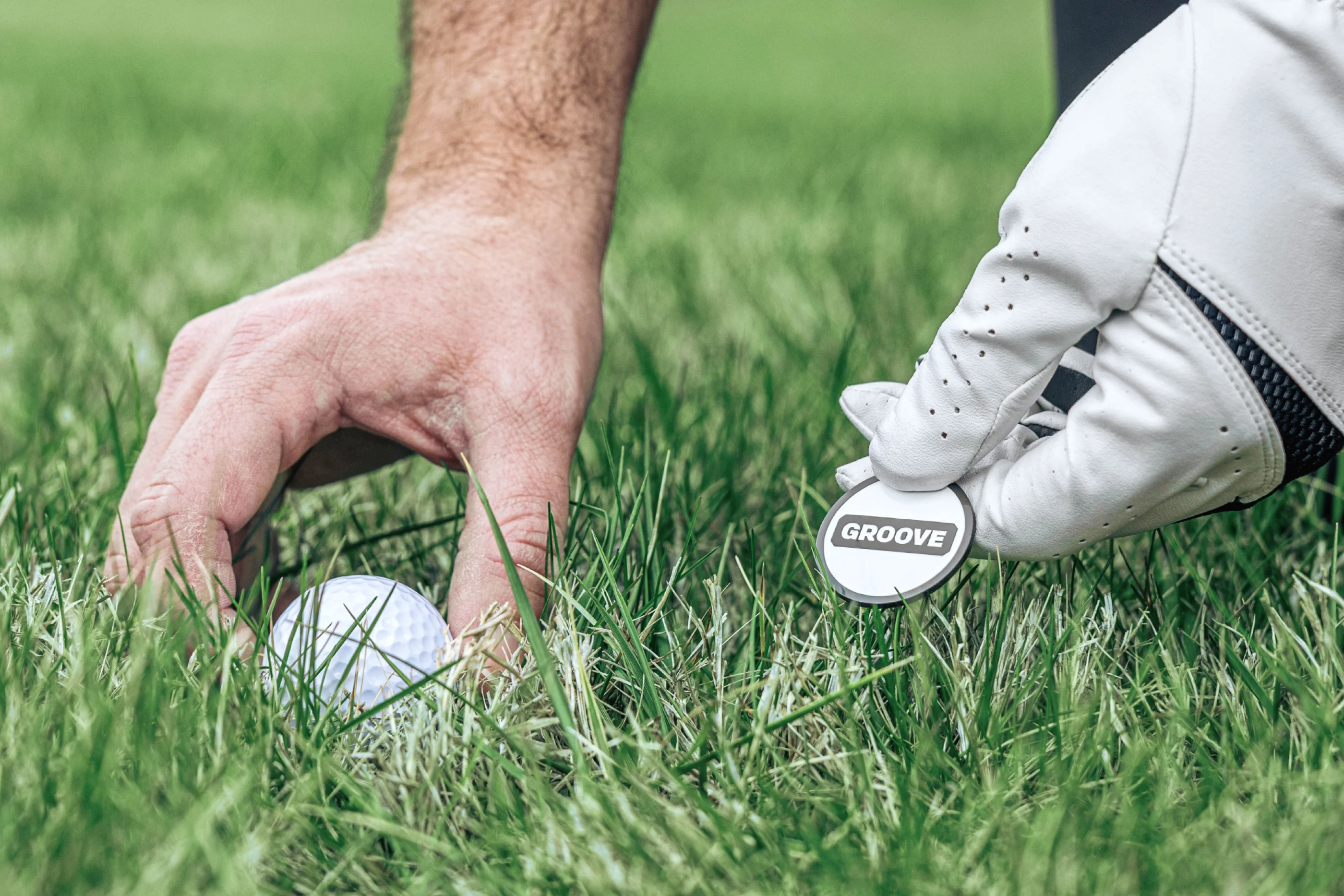 Groove® Golf Ball Marker - White - Image 3