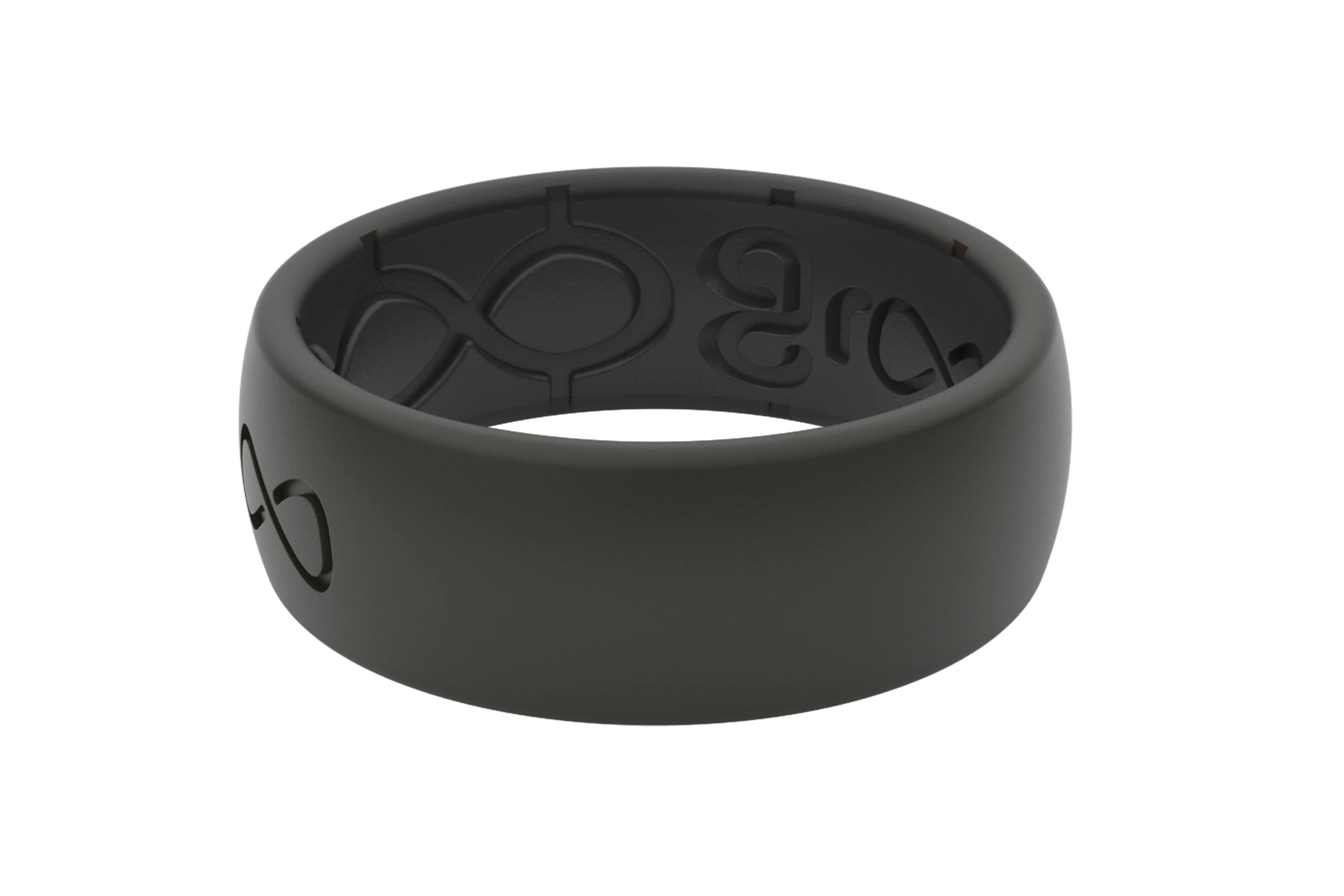 Solid Midnight Black Ring - Image 3