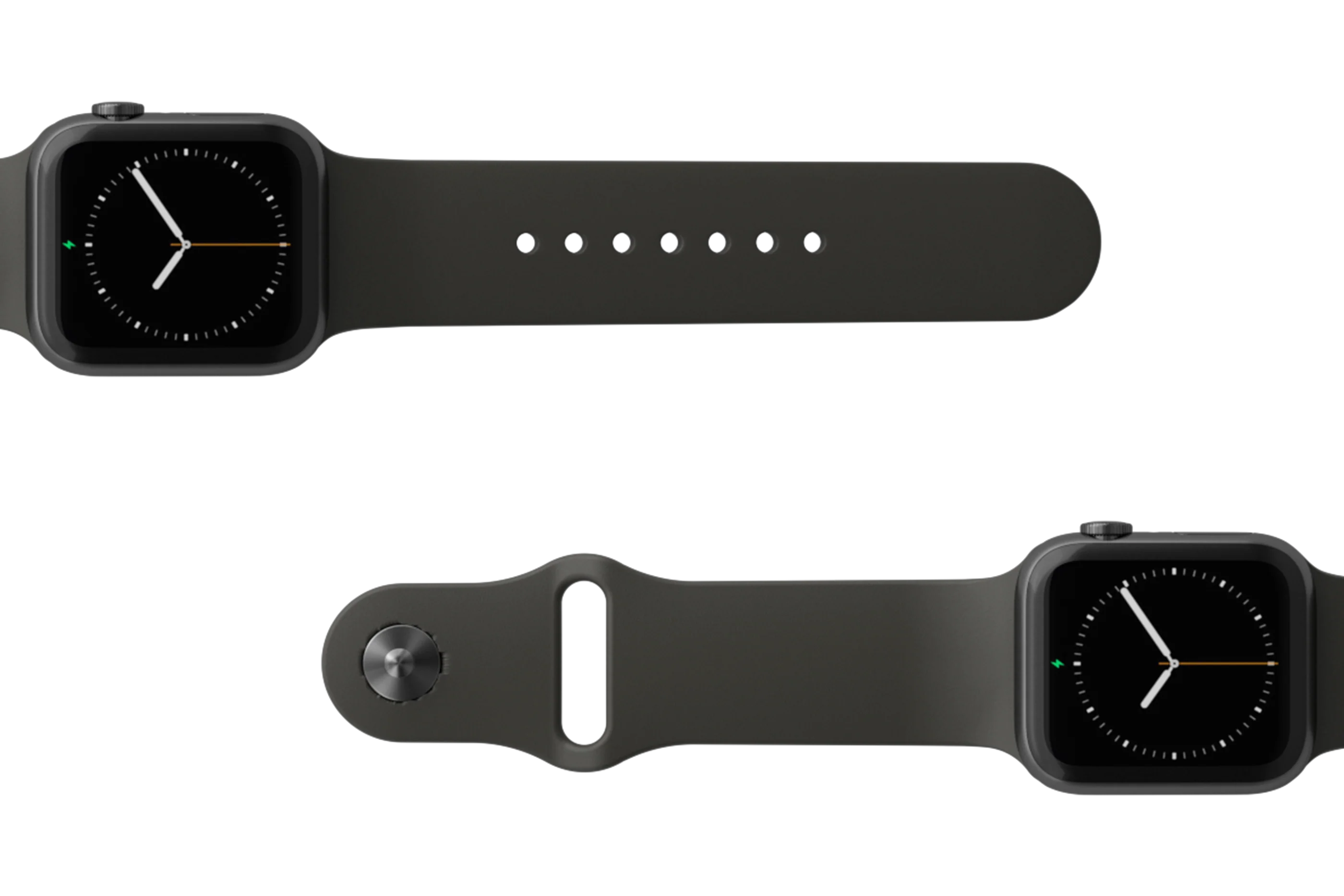 Apple Watch Band Solid Black - Image 3