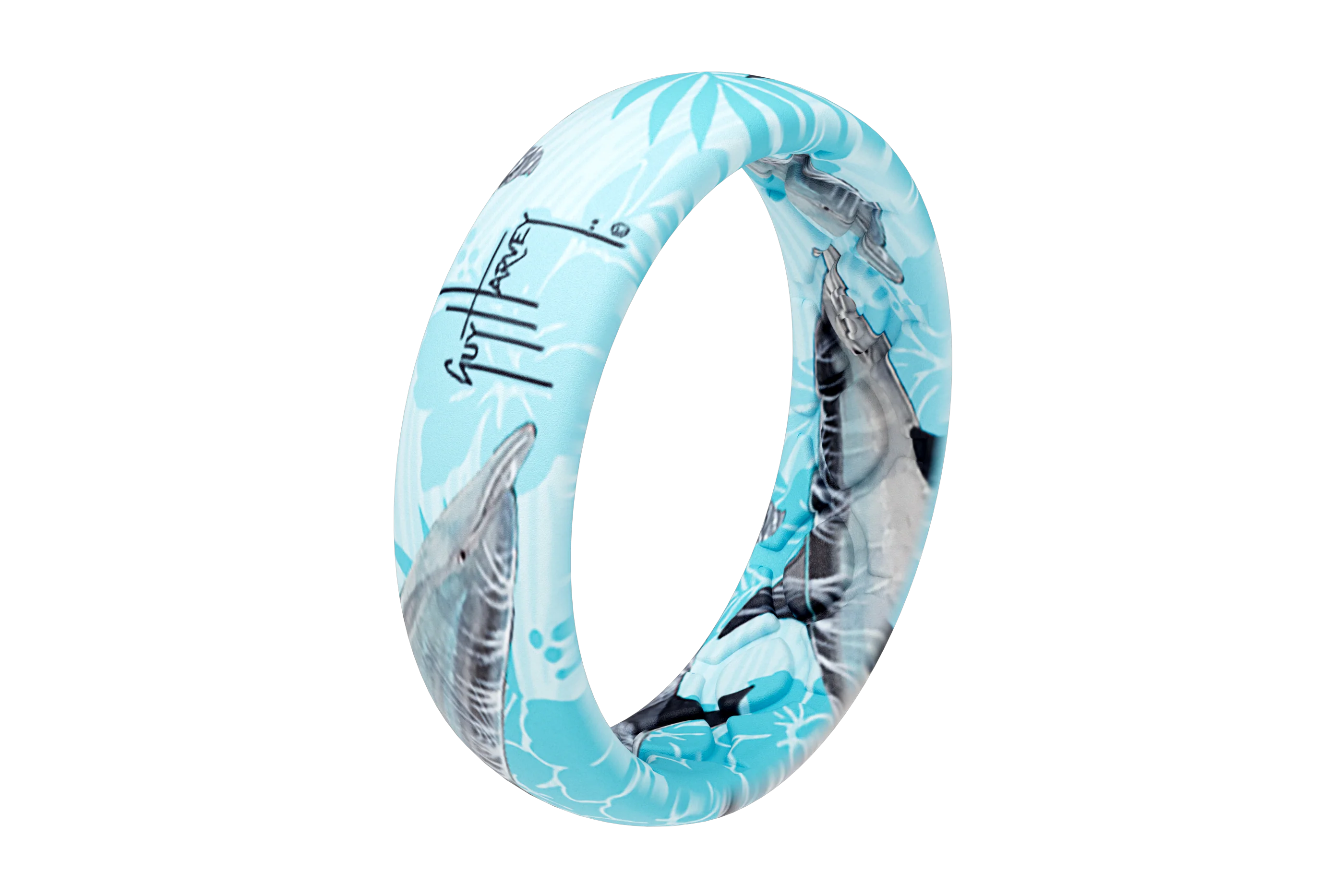 Guy Harvey Dolphin Thin Ring - Image 2