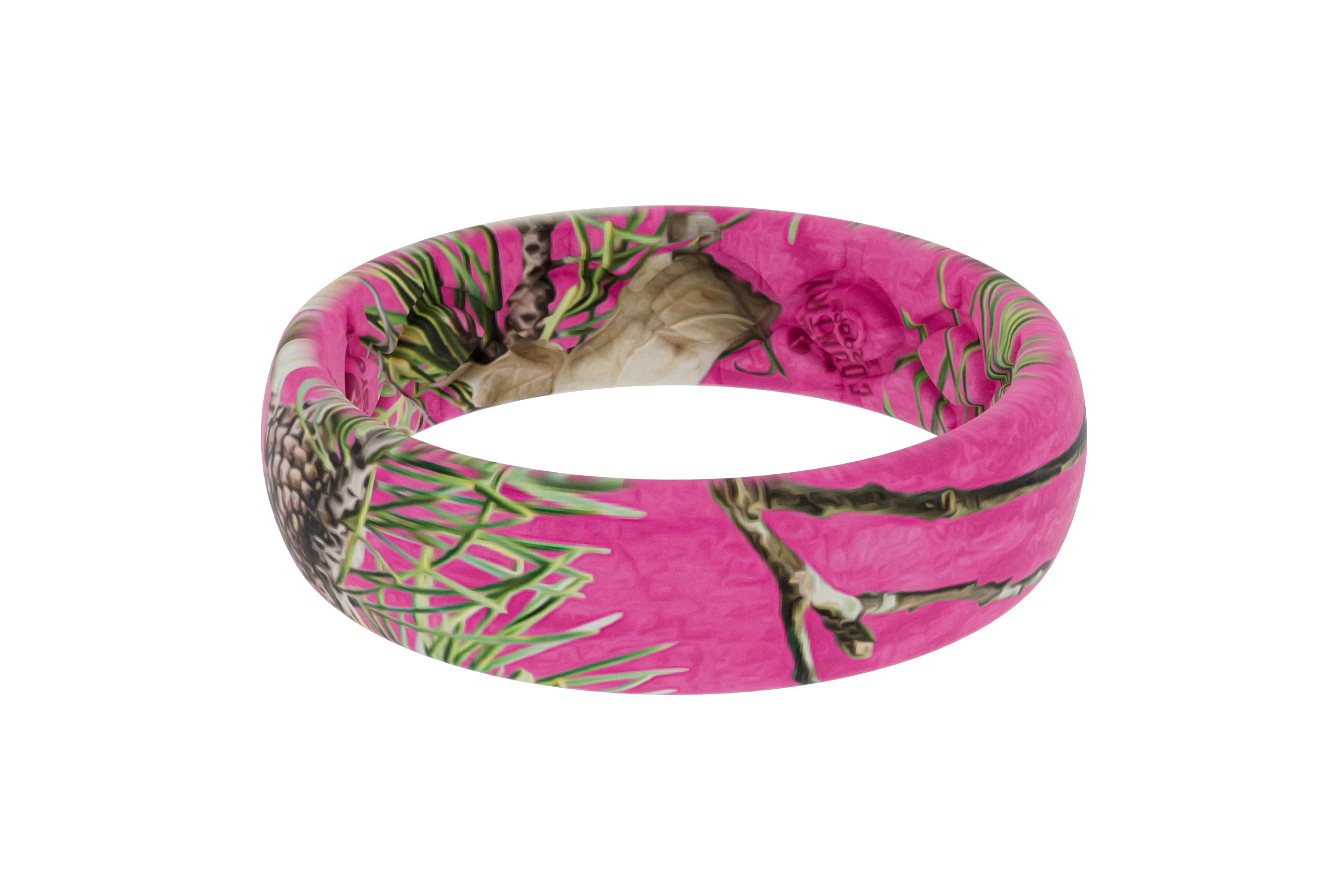 Mossy Oak Country Roots - Hot Pink Camo Thin Ring - Image 2