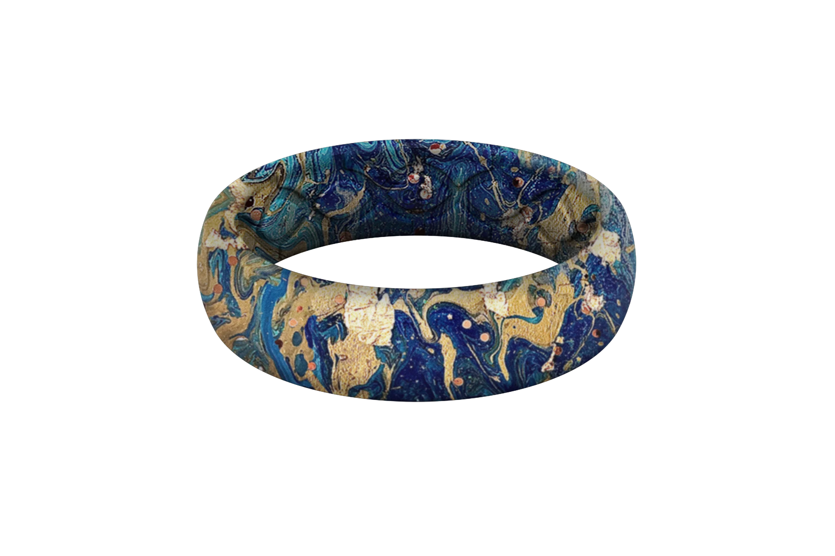 Blue Swirl Thin Ring - Image 3