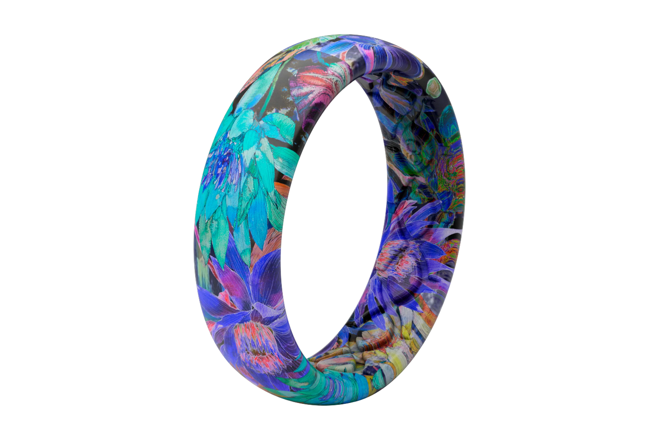 Twilight Blossom Thin Ring - Image 2