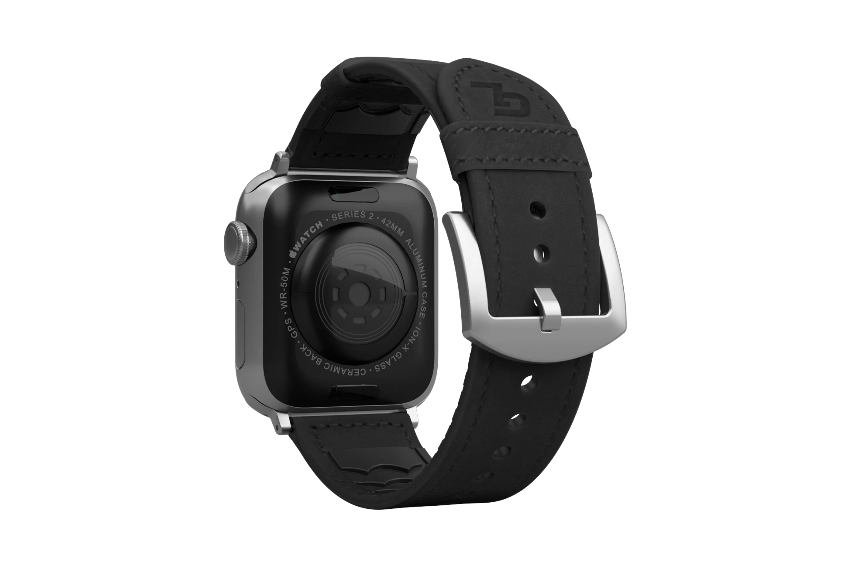 Vulcan Obsidian - Black Apple Leather Watch Band - Image 6