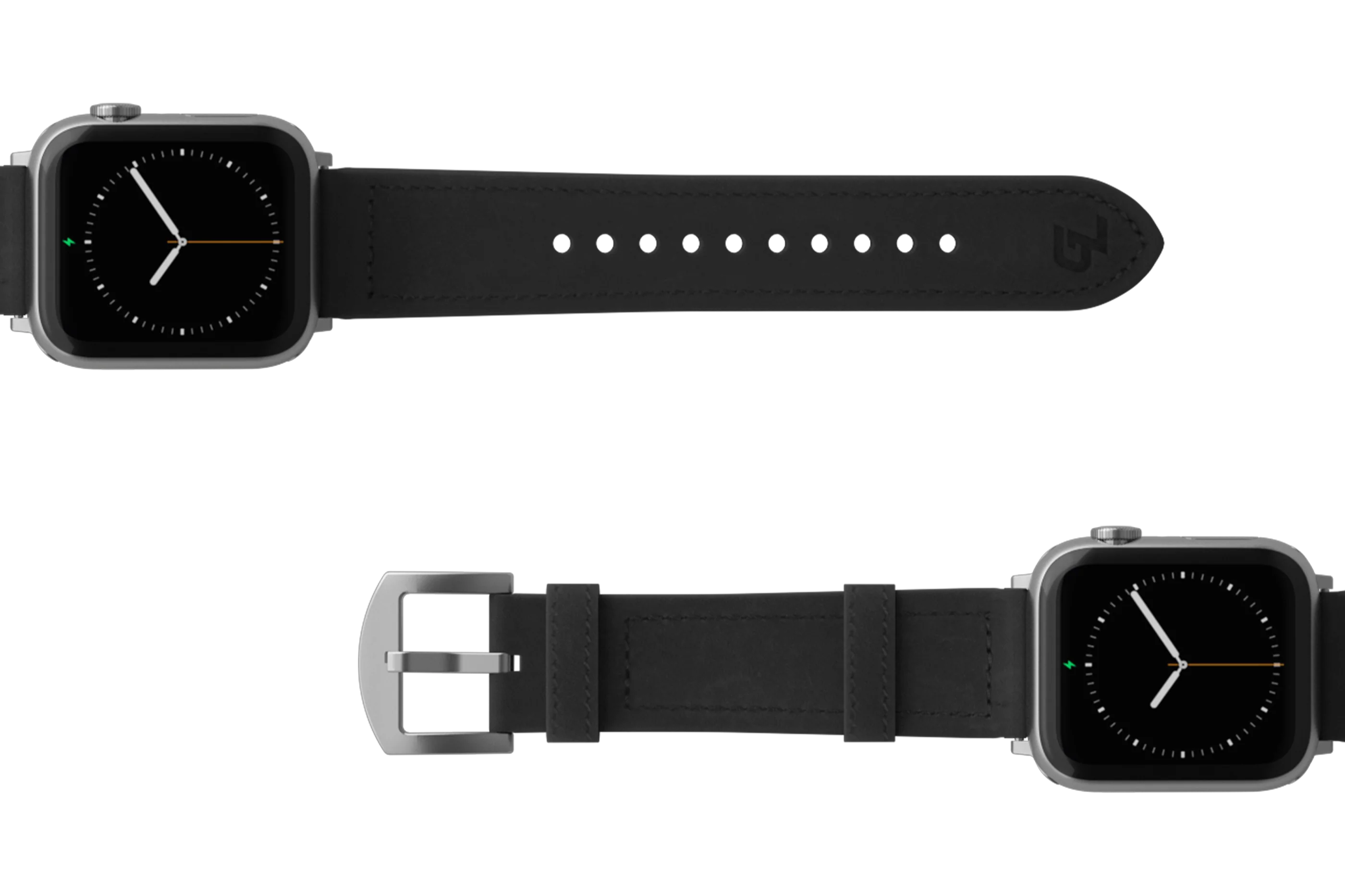 Vulcan Obsidian - Black Apple Leather Watch Band - Image 9