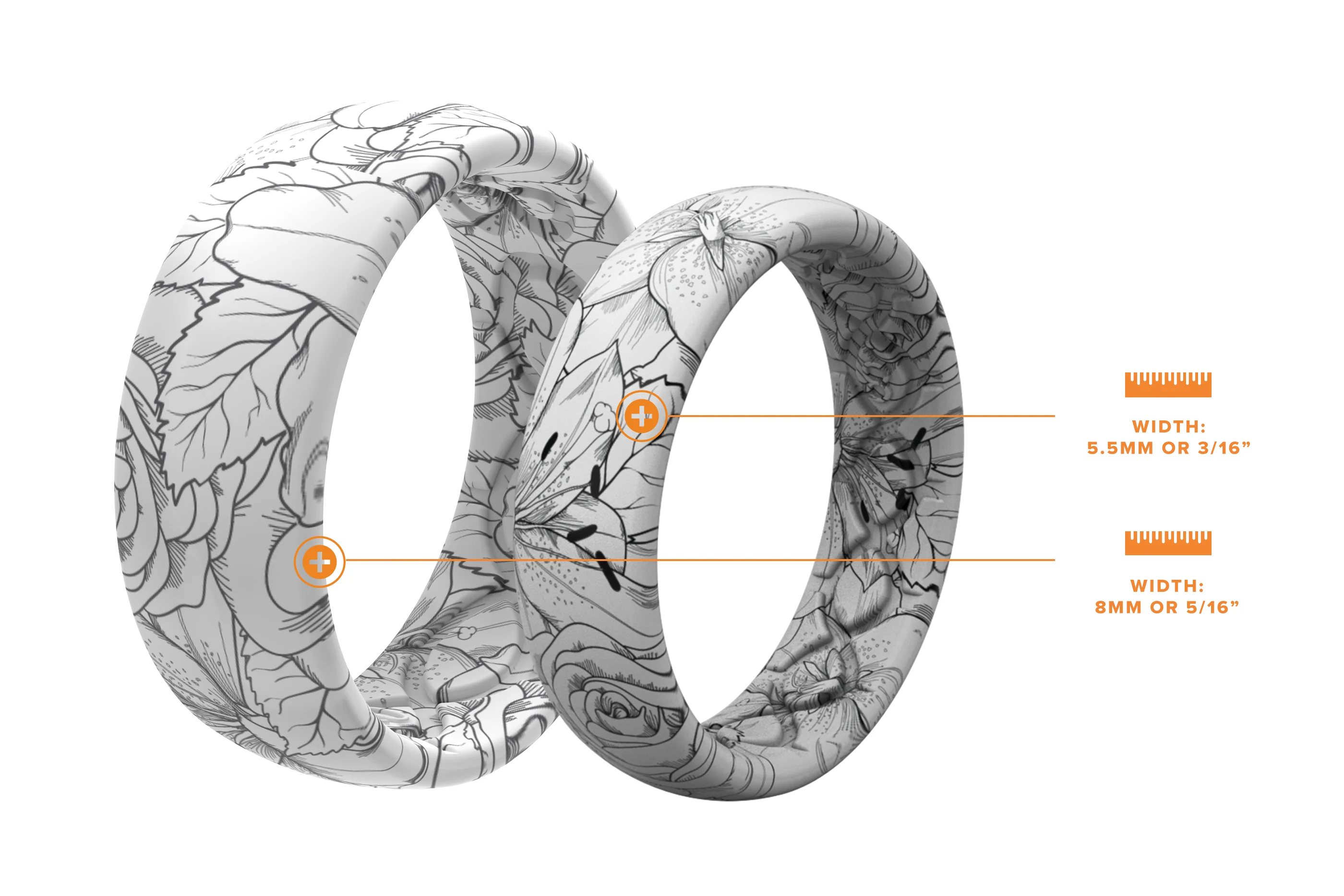 Winter Rose Thin Ring - Image 4