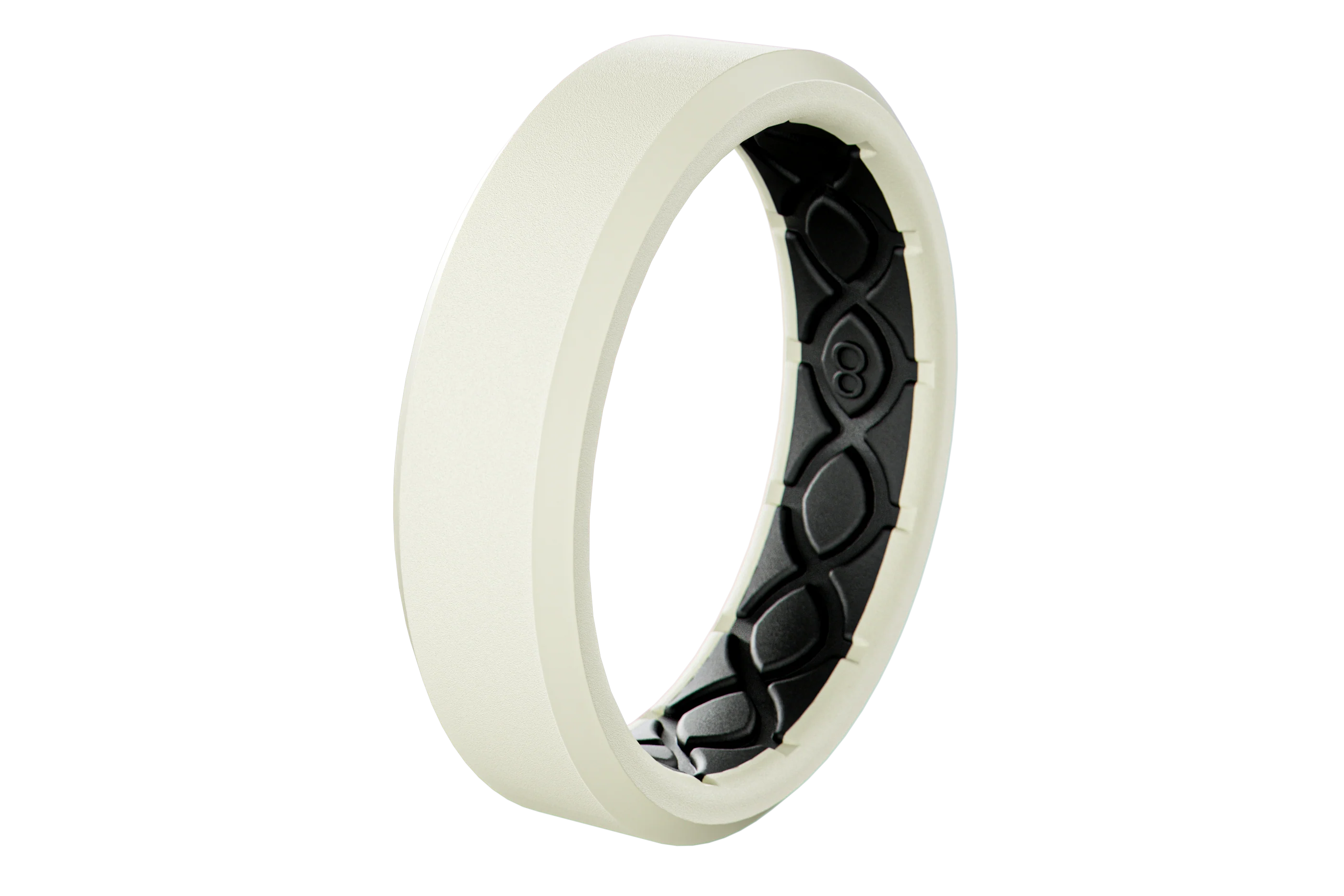 Zeus Cream White Thin Ring - Image 3